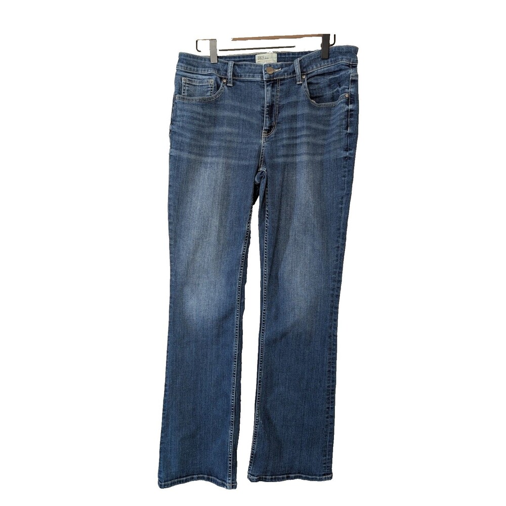 Flaw BKE Peyton Jeans Women’s 31L Bootcut Mid Rise Stretch Blue Denim